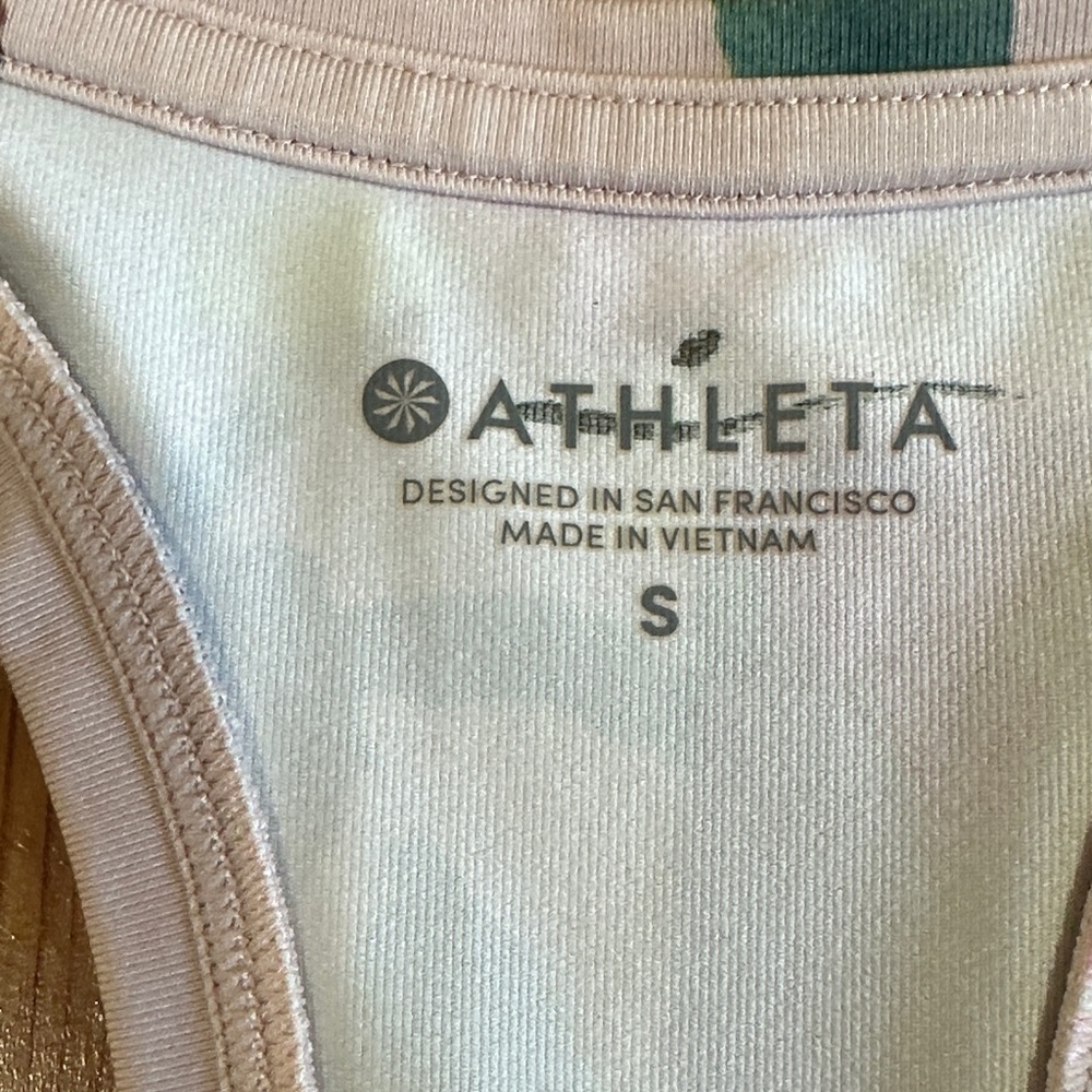 Athleta Floral Racerback Tank - Pink and Black - Picture 2 of 5